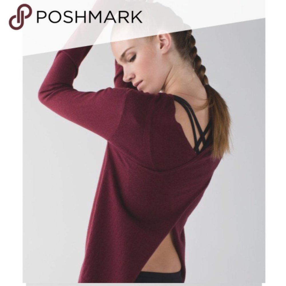 Lululemon Sunset Savasana Open Back Sweater